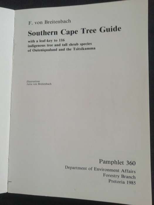 Southern Cape Tree Guide / F. von Breitenbach