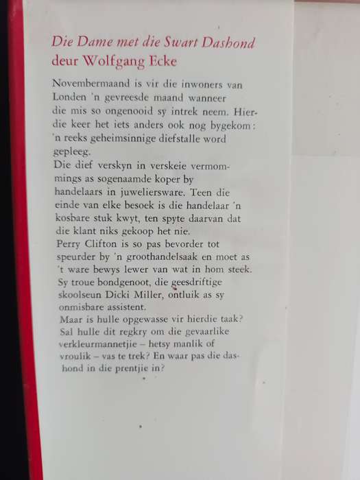 Die dame met die swart Dashond / Wolfgang Ecke