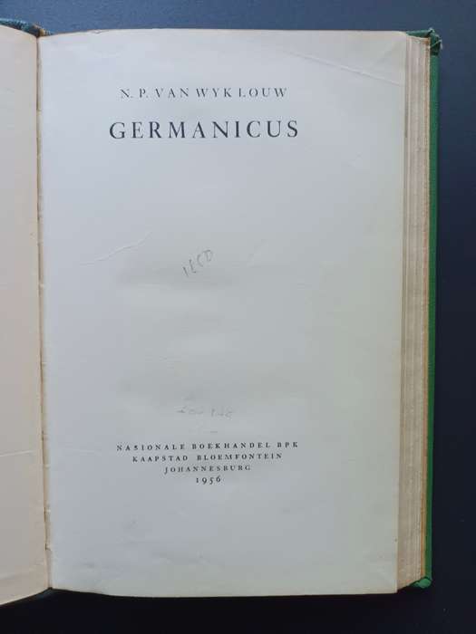 Germanicus / N.P. van wyk Louw