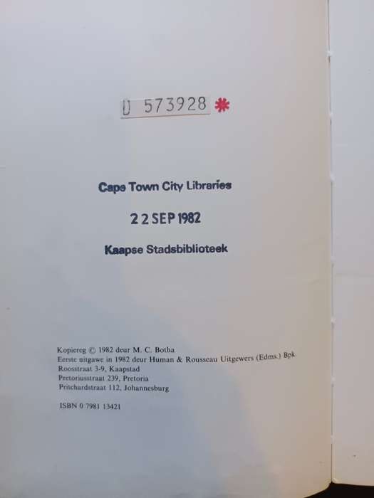 Die Einde van 'n Kluisenaar se Lewe / M.C. Botha