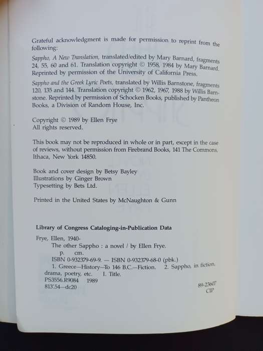 The Other Sappho / Ellen Frye