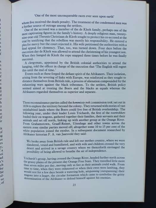 THE AFRIKANERS: THEIR LAST GREAT TREK / Graham Leach