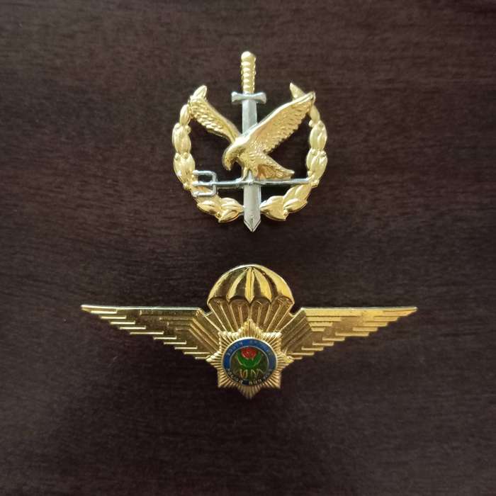 SAPS, SPECIAL TASK FORCE - 2ND TYPE OPERATOR BADGE & PARACHUTE WINGS - (COMBO SET)