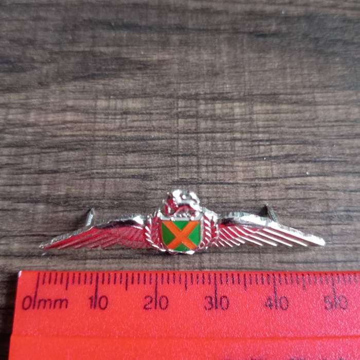 SADF, SA AIR FORCE COMMANDO PILOT SILVER METAL WINGS