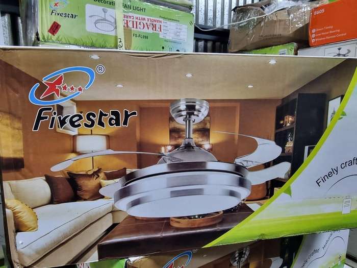 Remote Control Modern Auto Folding Ceiling Fan - 074 #30
