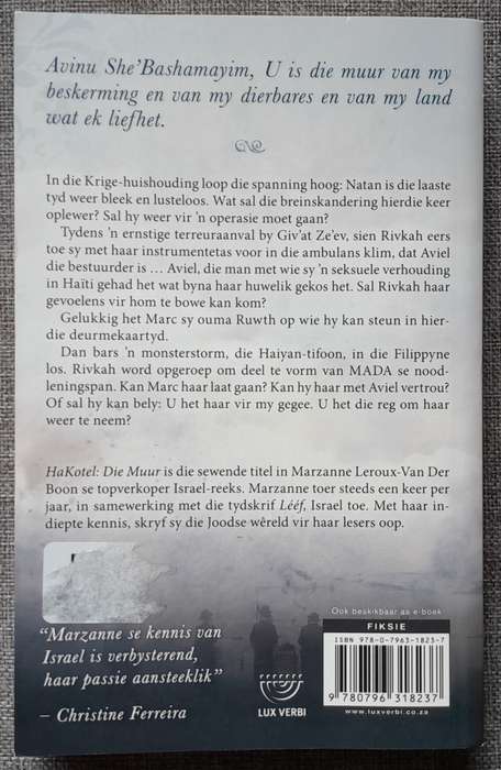 Ha Kotel Die Muur - Marzanne LeRoux-Van der Boon