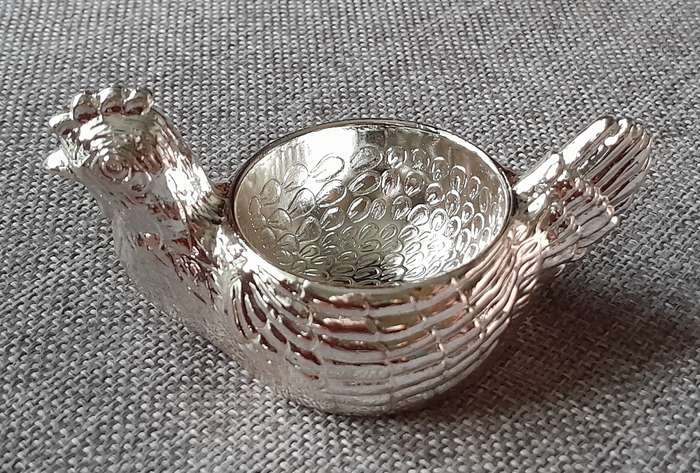 Vintage Queen Anne Silver Plated Child's Egg Breakfast Set, Chicken Egg Cup, Napkin Ring & Spoon