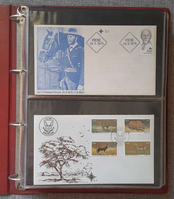 Album filled with 60 RSA FDC's - Album contains 15 pages/sleeves