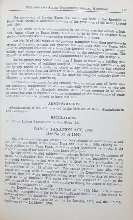 1971/72 Building and Allied Industries Official Handbook (South Africa)