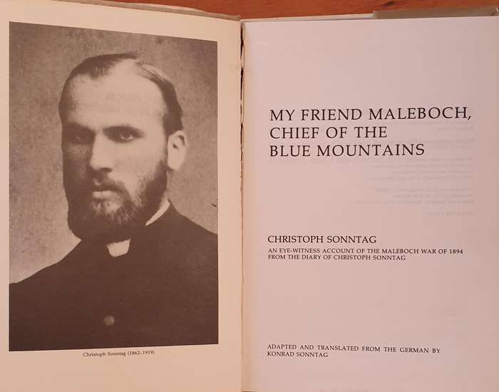 My Friend Maleboch, Chief of the Blue Mountains - C. Sonntag