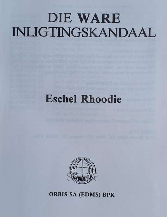 Eschel Rhoodie - Die ware Inligting-Skandaal & The Paper Curtain