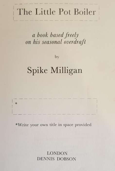 Spike Milligan 4 x Books