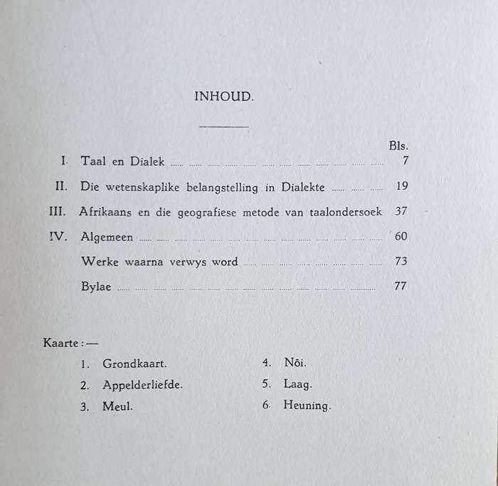 *1941* Taalgeografie - Inleidende gedagtes oor Dialekstudie (S.A. Louw)