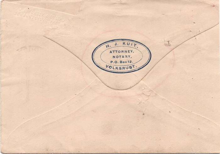 1916 Scarce Cover with rare Undelivered cachet in VFU-condition