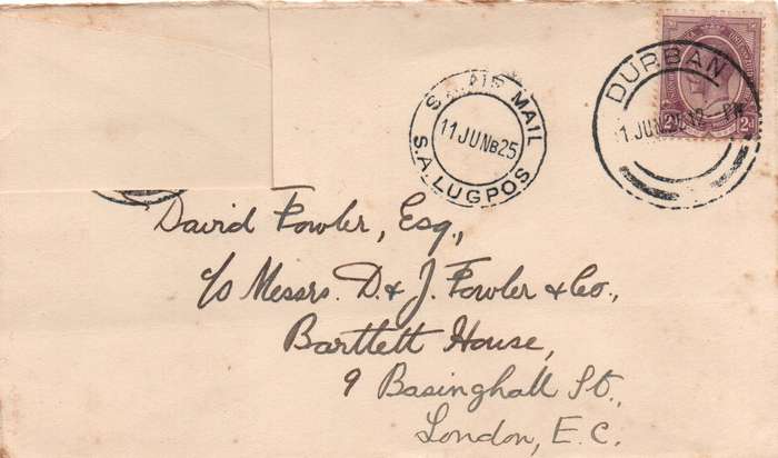 1913-24 - Union KGV Definitive Selection of 6 x covers in Used-condition
