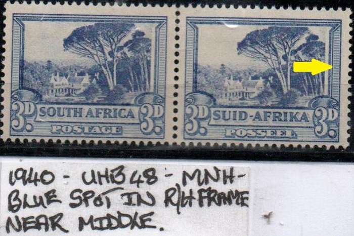 1940 Hyphenated Definitive 3d-pair with variety in MNH-condition