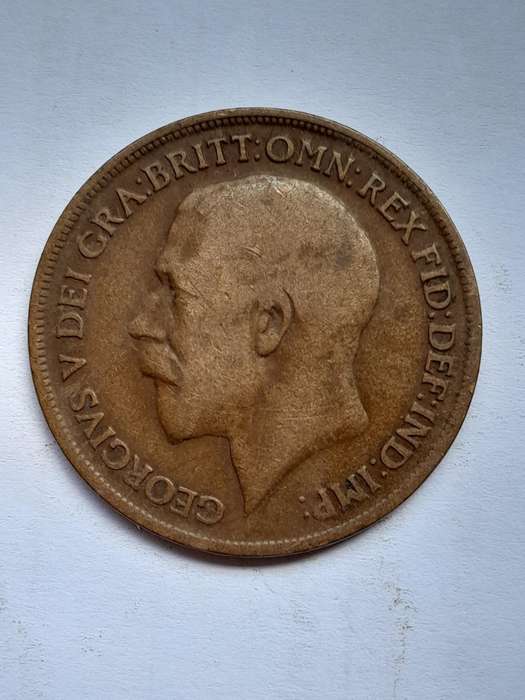 UK One Penny  - Ten Coins - 1907, 1910, 1913, 1913, 1916, 1919, 1920, 1929, 1936 and 1944.
