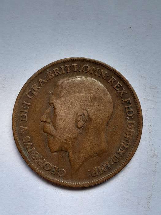 UK One Penny  - Ten Coins - 1907, 1910, 1913, 1913, 1916, 1919, 1920, 1929, 1936 and 1944.