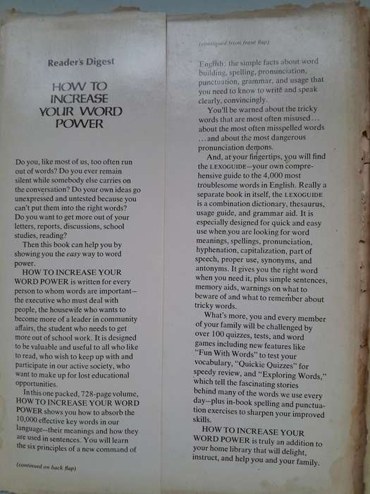 HOW TO INCREASE YOUR WORD POWER - Readers Digest.