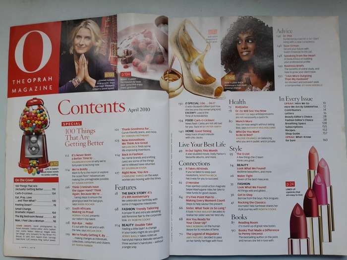 O THE OPRAH MAGAZINE SOUTH AFRICA - APRIL 2010.