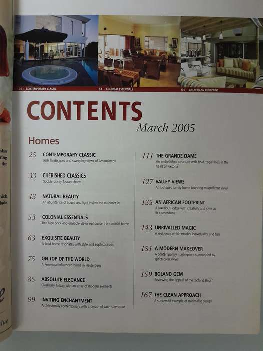 South African Home Owner - JAN/FEB 2005 and March 2005
