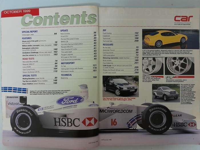 CAR Magazine - September 1999 and October 1999.