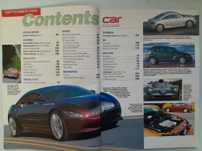 CAR MAGAZINES - September 2000.