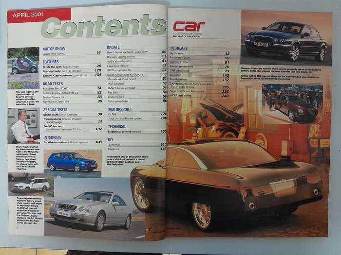 CAR MAGAZINE - March 2001 and April 2001.