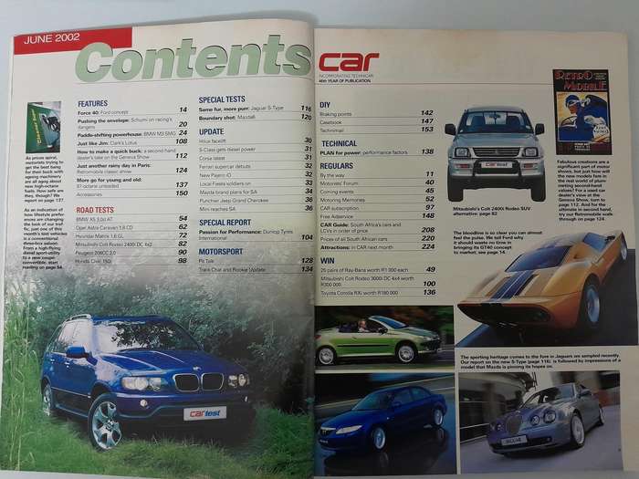 CAR MAGAZINE - May 2002 and June 2002.