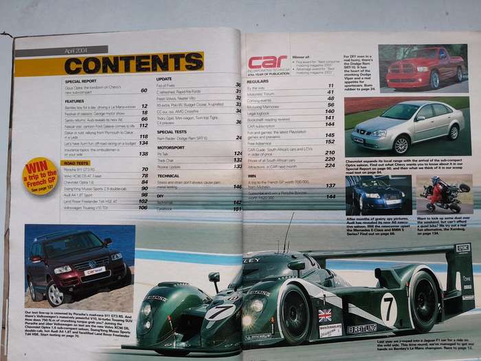 CAR MAGAZINE - March 2004 and April 2004.