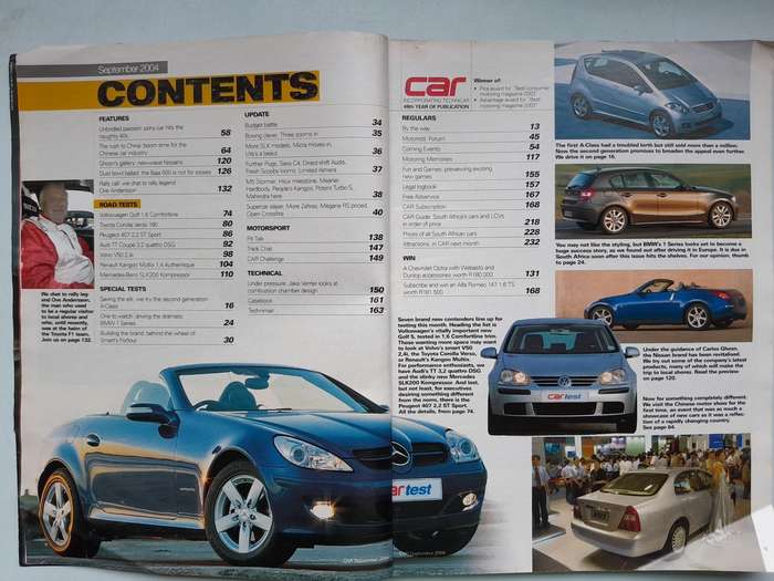 CAR MAGAZINE - September 2004 and November 2004.