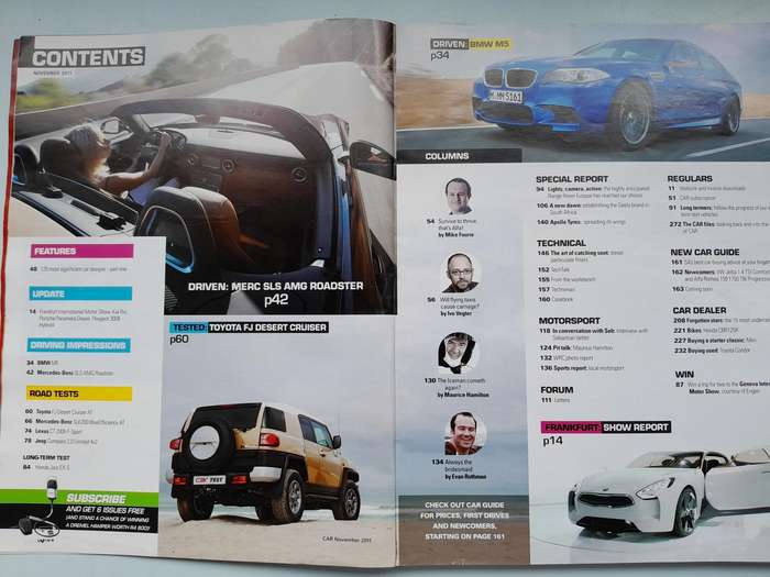 CAR MAGAZINE - November 2011.