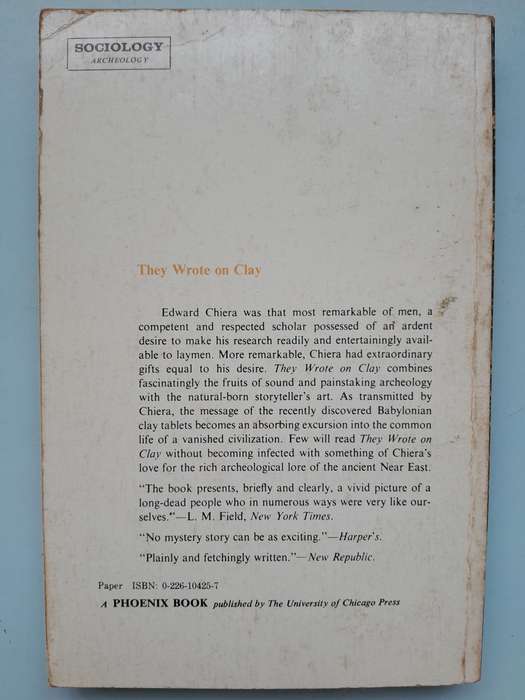 They Wrote on Clay - Edward Chiera