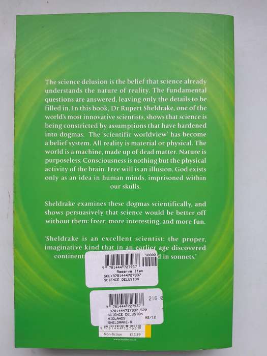 THE SCIENCE DELUSION - ROBERT SHELDRAKE
