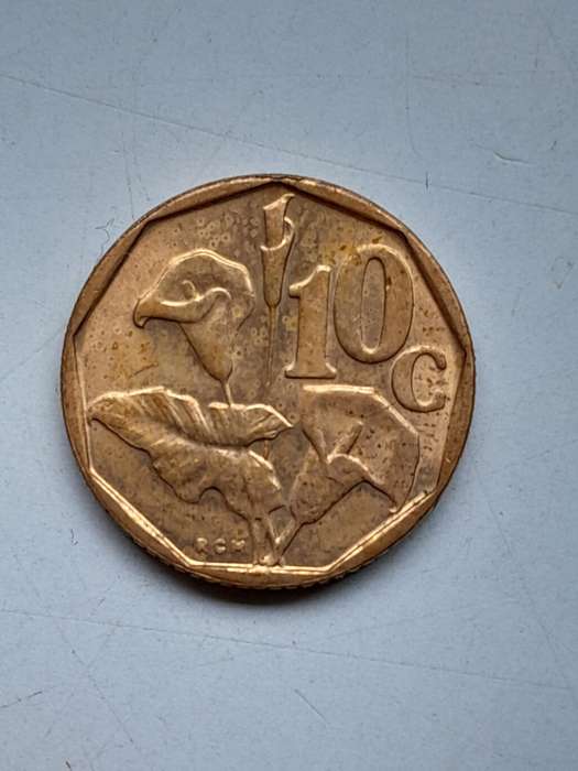 Error Coin - 10 Cents - Date not visible.