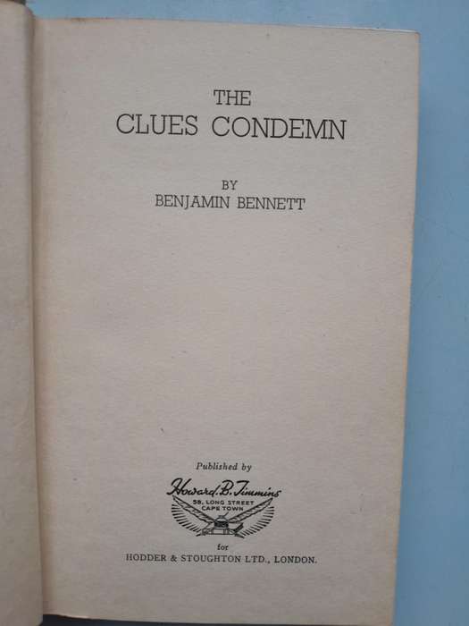 THE CLUES CONDEMN - BENJAMIN BENNETT