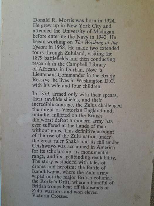 The Washing of the Spears - Donald R. Morris - 1976 Edition