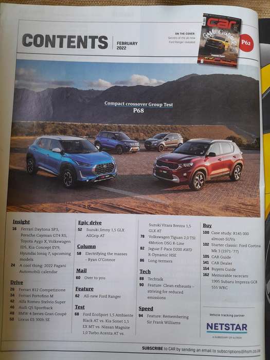 CAR MAGAZINE - January 2022 and February 2022.