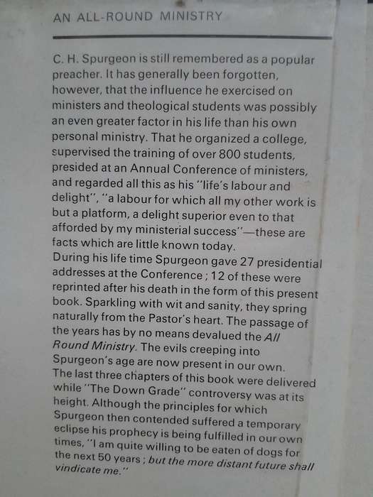 SPURGEON - An all round ministry - 1965.