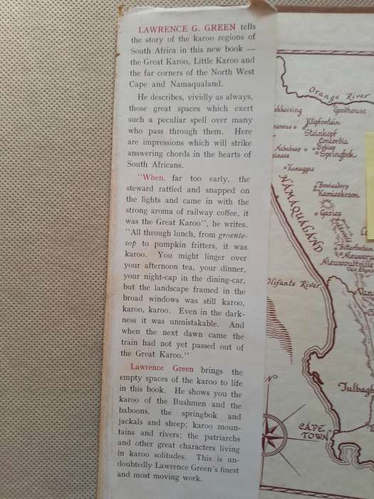 KAROO - LAWRENCE G GREEN - First Edition - 1955.