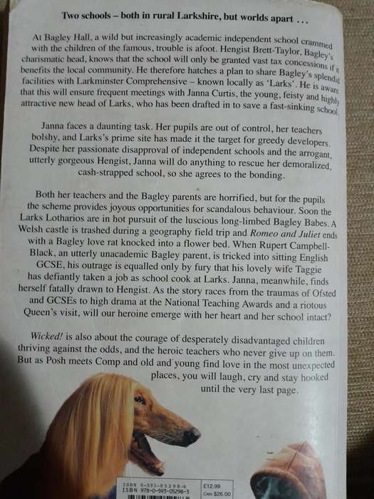 WICKED, A tale of Two Schools - Jilly Cooper.