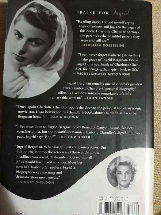 INGRID - Ingrid Bergman, A personal Biography - Charlotte Chandler.