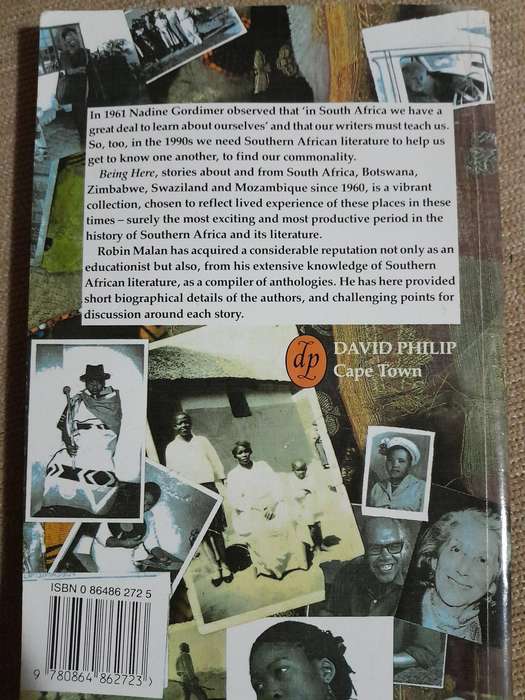 Being Here, Modern Short Stories from Southern Africa - Robin Malan.