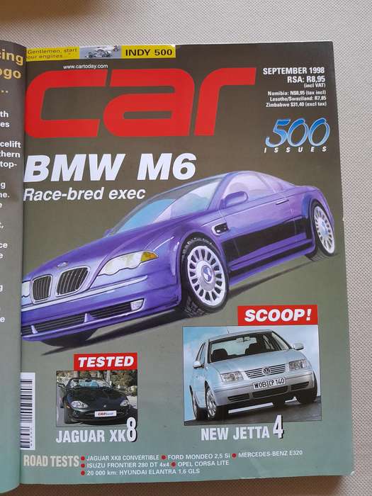 CAR MAGAZINE - 500 Issue - September 1998. Collectors Item.