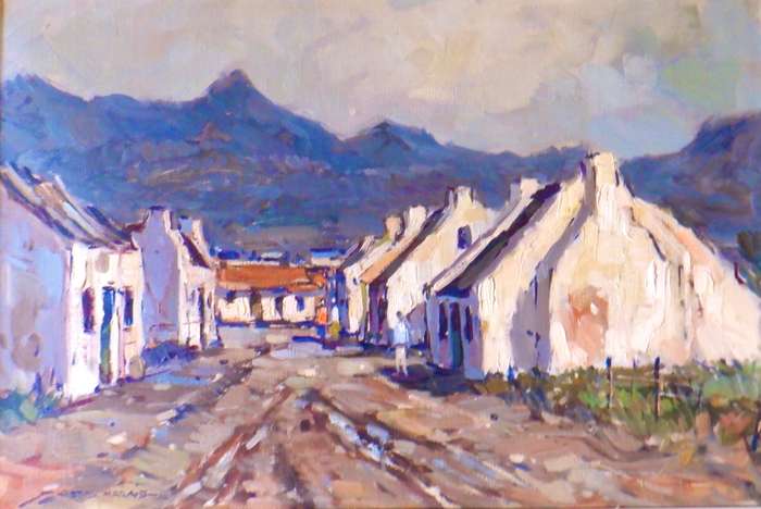 Wessel Marais - very large oil painting - 51 cm x 76 cm