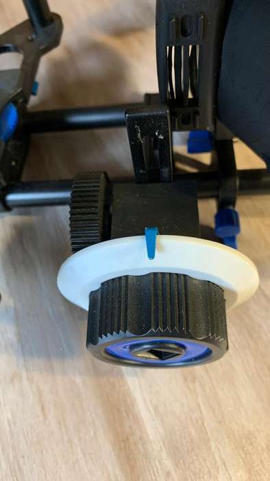 Universal Camera Cage Rig Kit with ND filter holder attached. Grip handles, cold shoe follow focus.