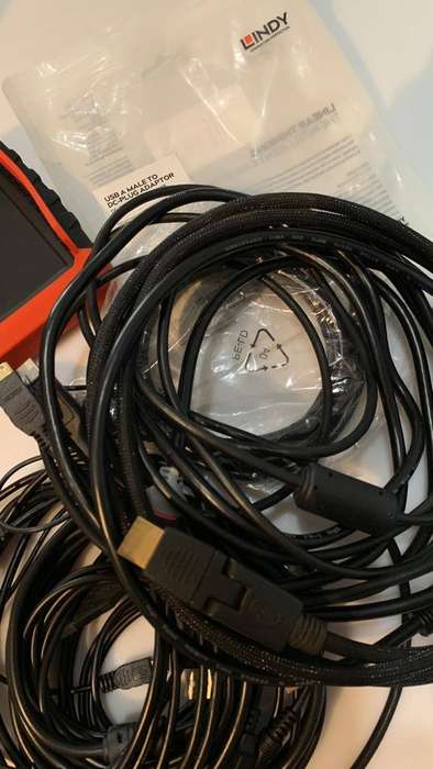DLSR Steady Cam, 4K HDMI 7" Field Monitor, Cables, MyGica and HDMI Video Capture