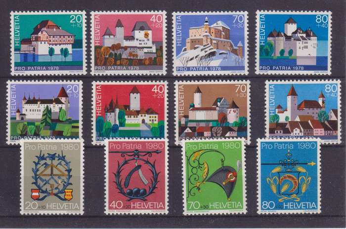 R20 SALE - 3 SETS - SWITZERLAND - PRO PATRIA  STAMPS