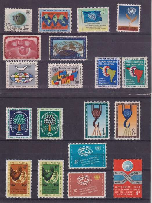 R18 SALE - UNITED NATIONS STAMPS - Beautiful designs
