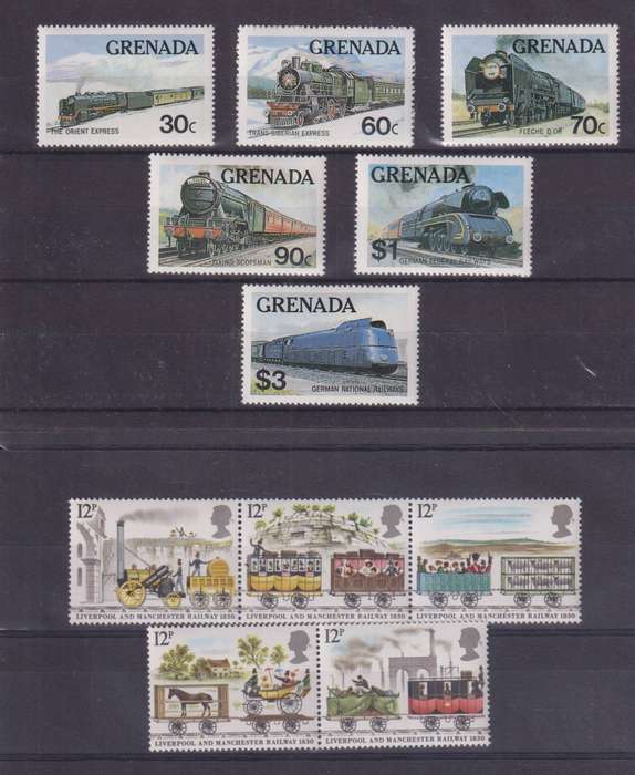 R15 SALE - THEMATIC STAMPS - Trains, Locomotives